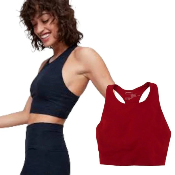 Aritzia The Constant  Red Embrace Bra top workout top racerback sports bra - Picture 1 of 16